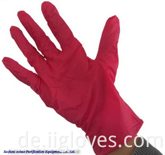 Fabrik Großhandel Multi-Occasion Life Essential Red Nitril Protective Mitten Handschuhe Einweghandhandschuhe